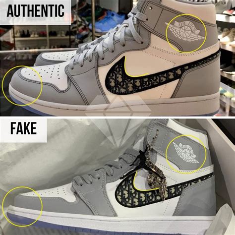 fake dior jordan shoes vs real|jordan dior original.